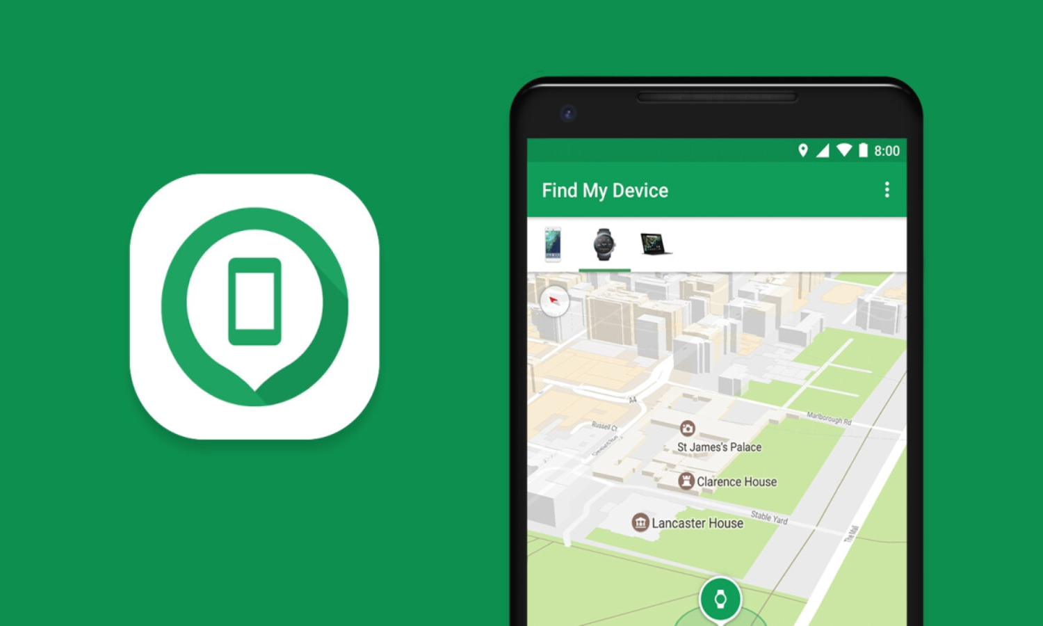 How to find phone location using Find my device app